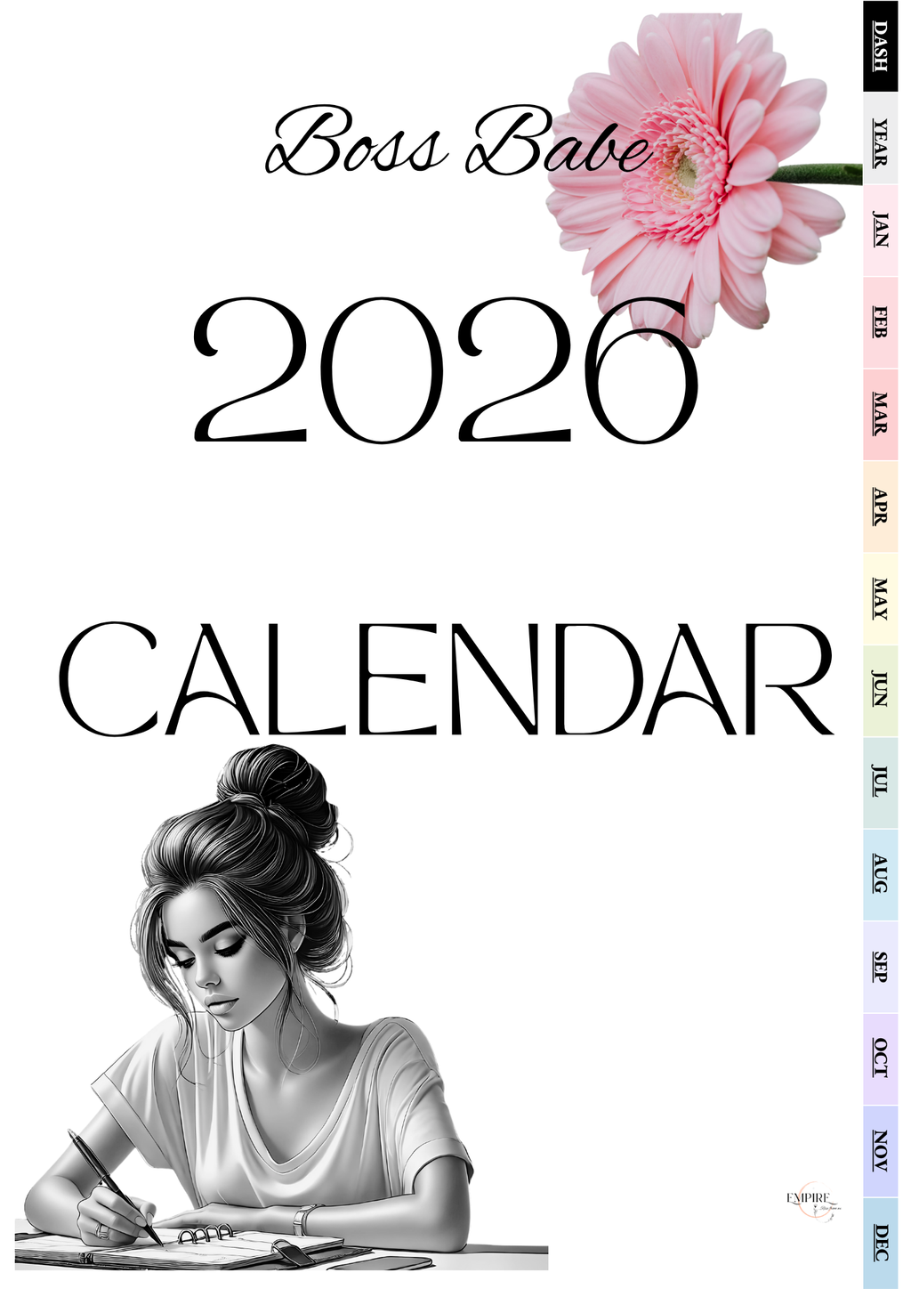 Hyperlinked 2026 Calendar – Boss Babe Edition