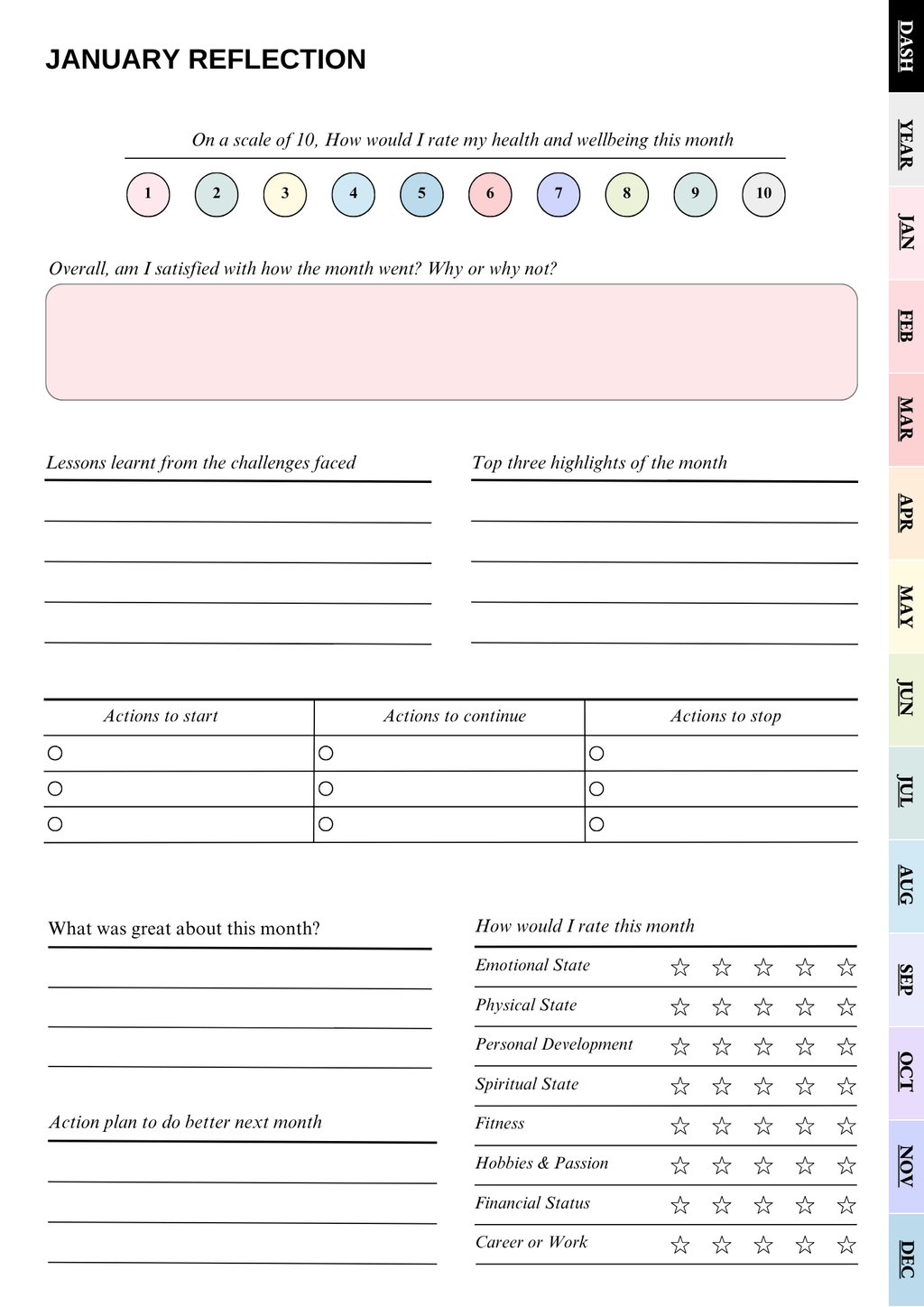 Hyperlinked 2026 Calendar – Boss Babe Edition