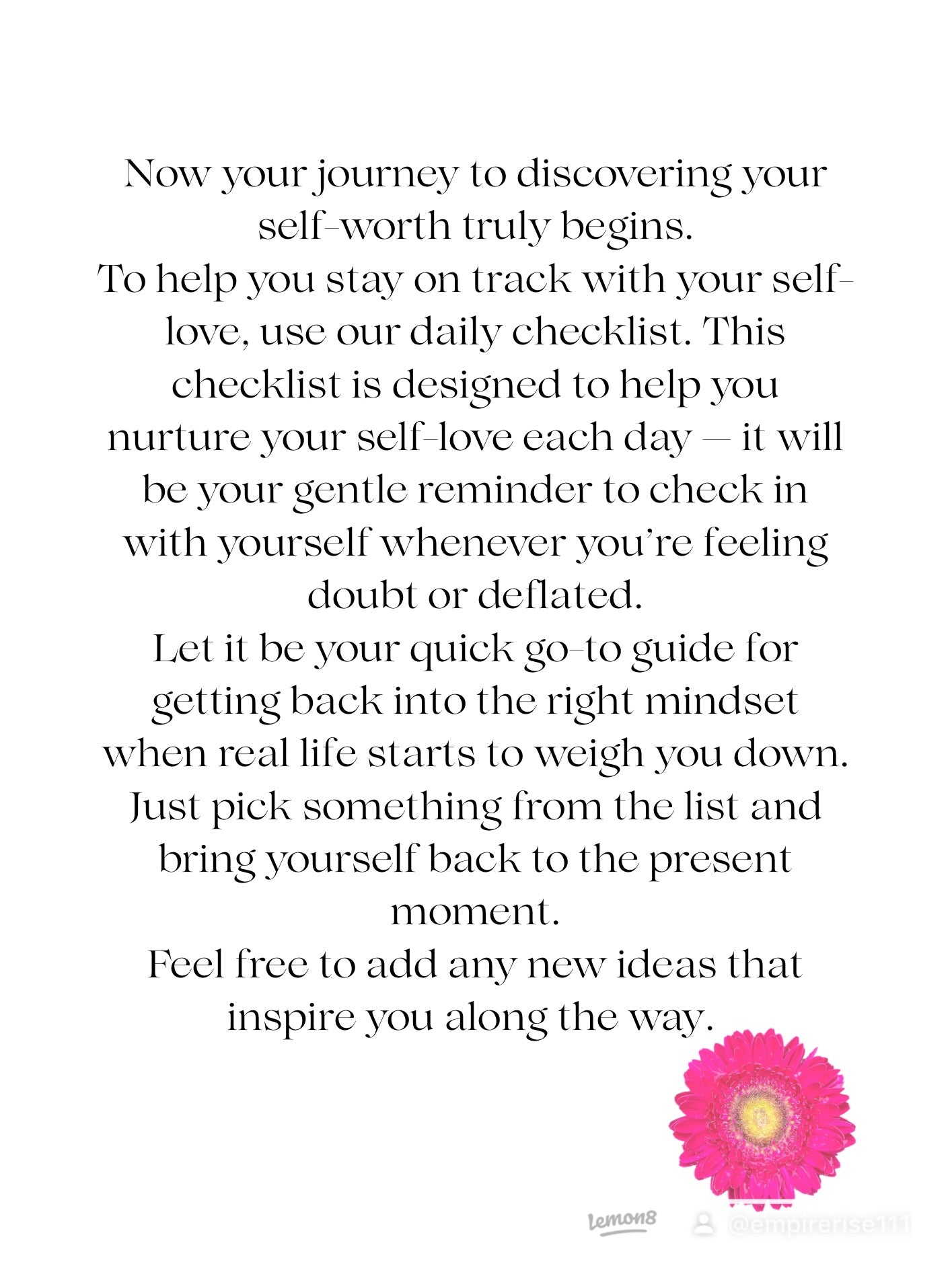 Self-Love Digital Planner