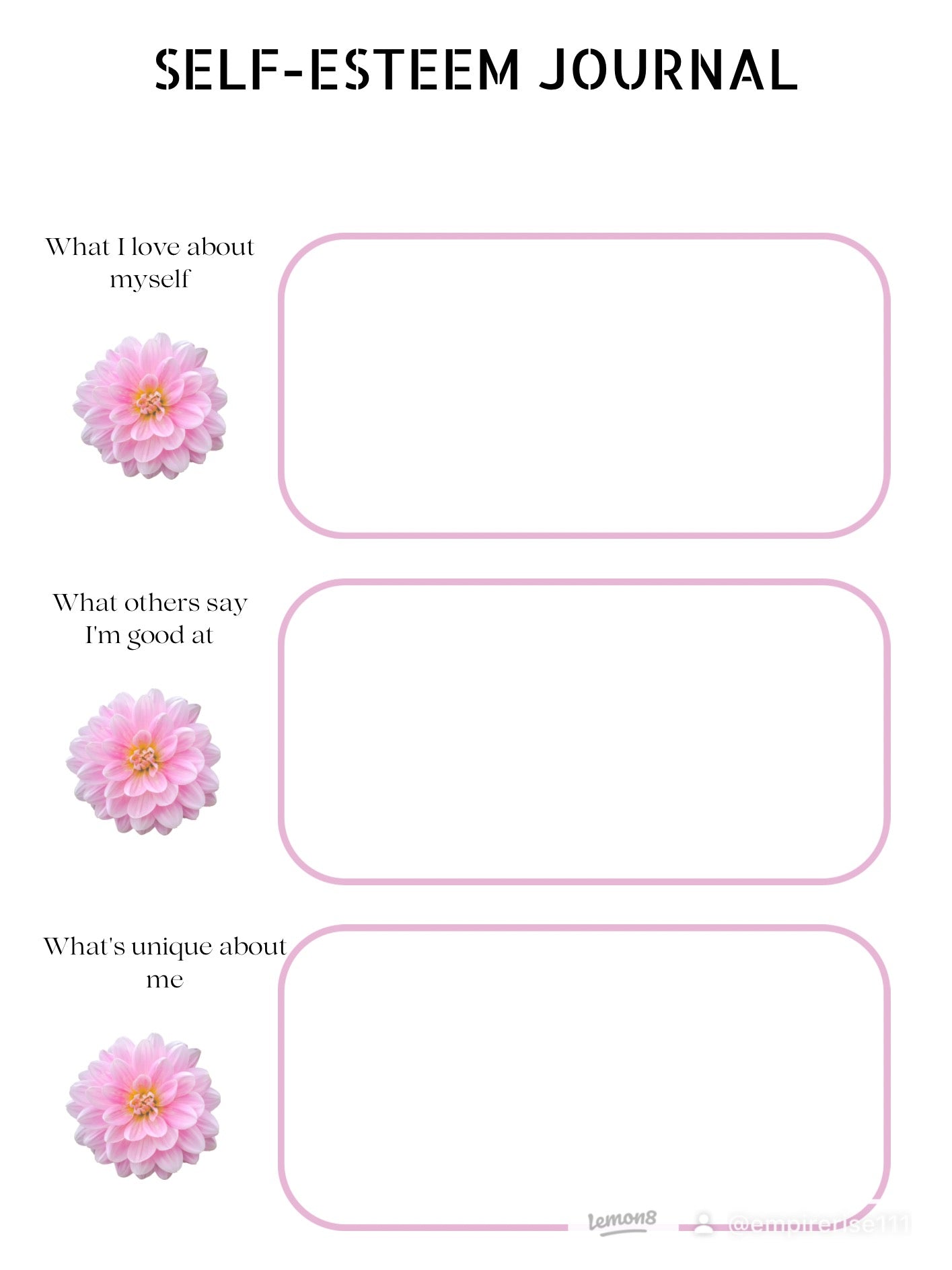 Self-Love Digital Planner