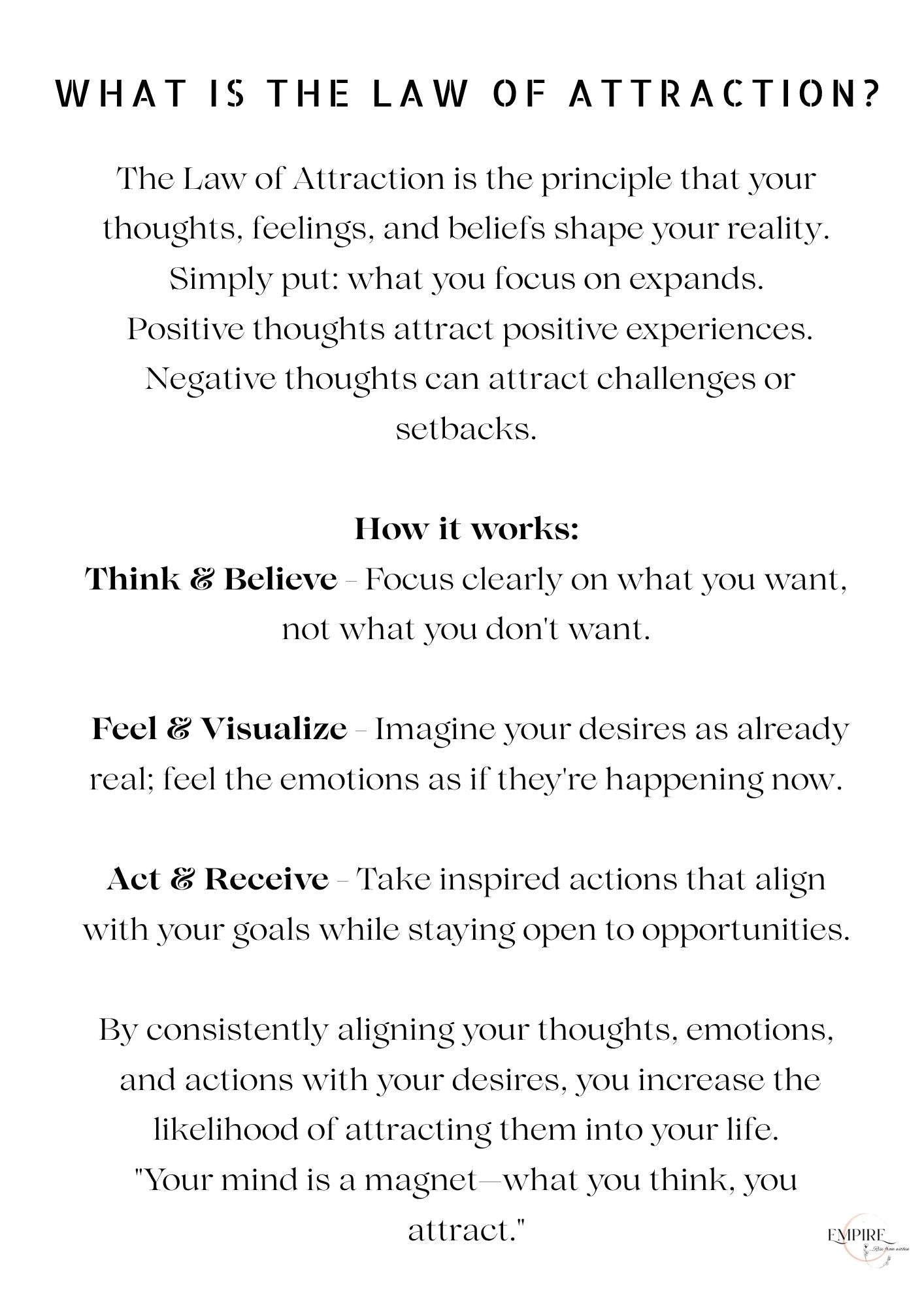 Law Of Attraction Digital Planner