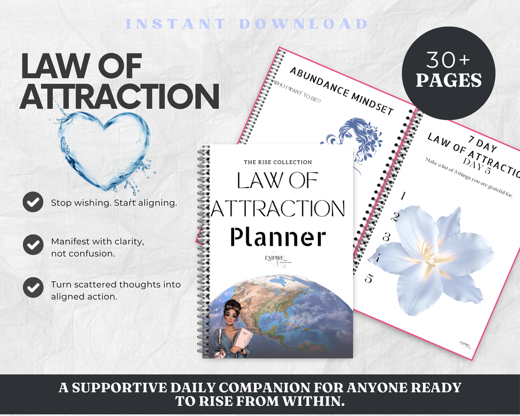 Law Of Attraction Digital Planner Inc Bonus Vision Board Planner