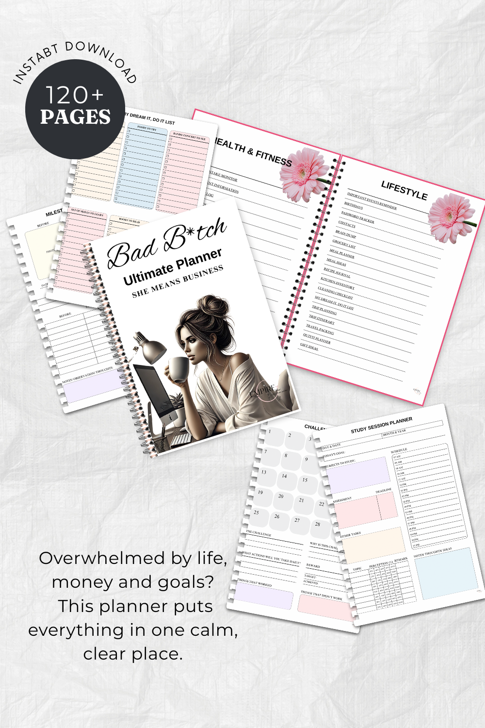Bad B*tch Ultimate Planner (All-In-One Lifestyle Planner