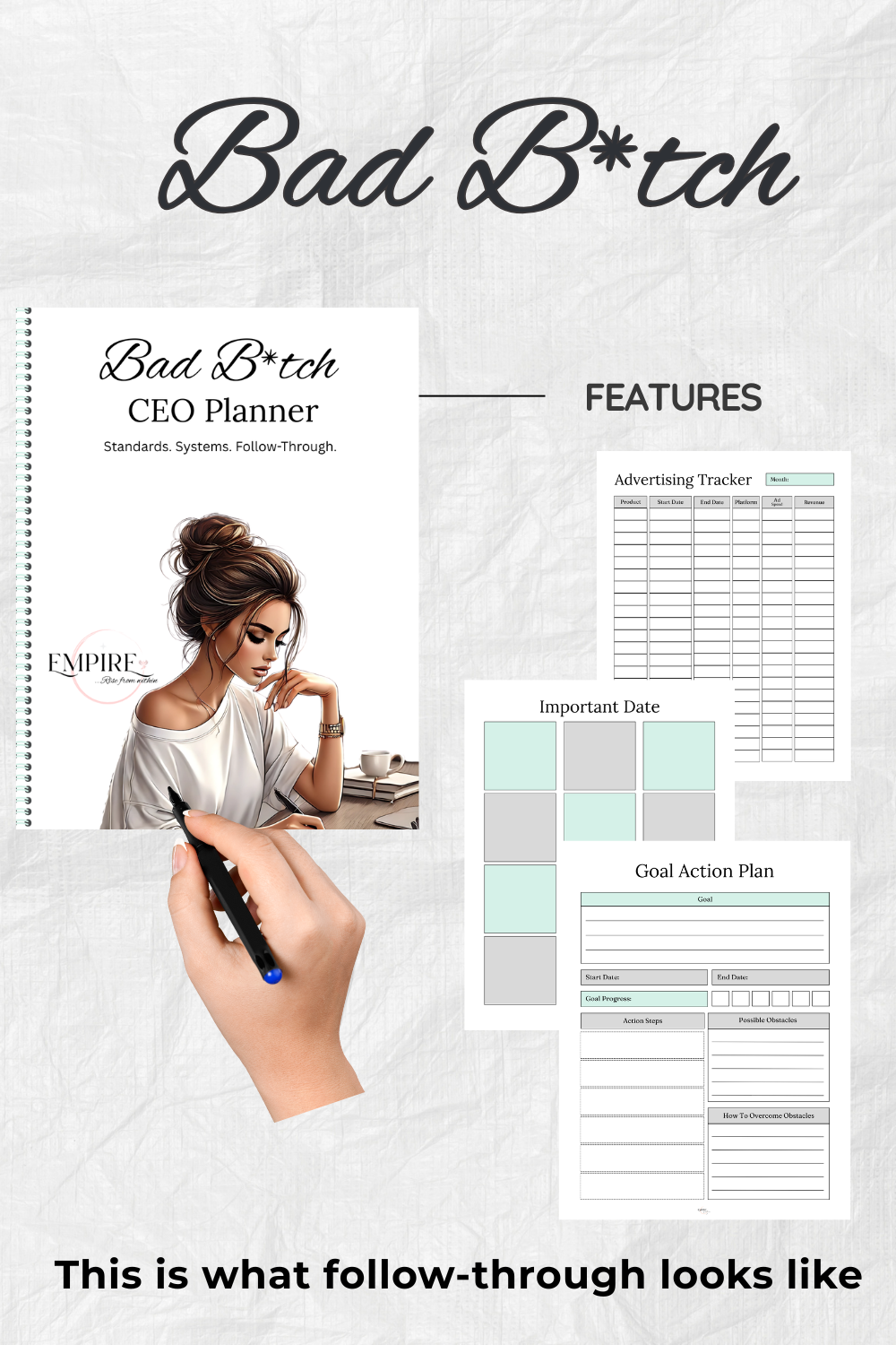 Bad B*tch CEO Digital Planner | Business Planning, Systems & Daily Discipline for Women
