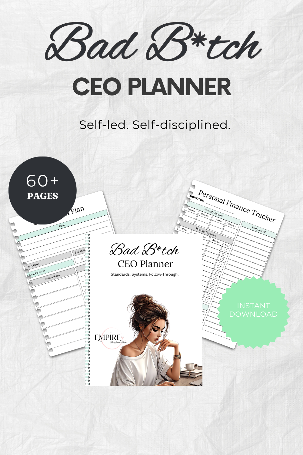 Bad B*tch CEO Digital Planner | Business Planning, Systems & Daily Discipline for Women