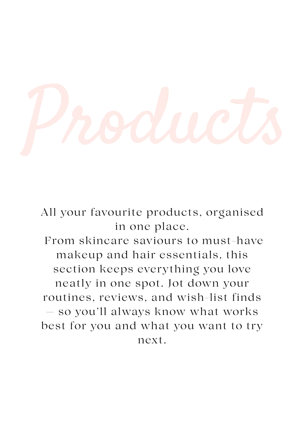 Self-Care Digital Planner